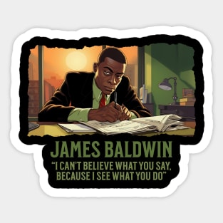 James Baldwin - Black History Icon Sticker